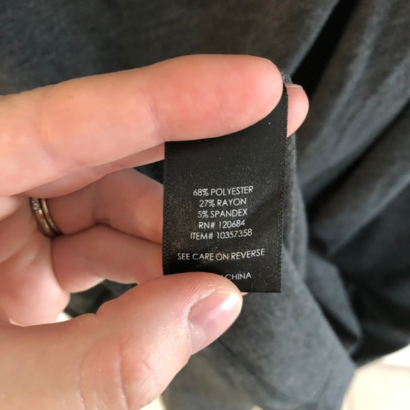 Torrid Shirred Tulip Midi Dress Charcoal Heather - Picture 5 of 8